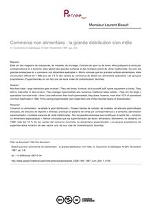Commerce non alimentaire : la grande distribution s en mêle - article ; n°1 ; vol.204, pg 3-6