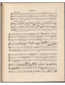Partition I, Sanctus et Benedictus, Missa Sincere en Memoriam, Op.187