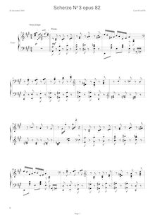Partition complète, Scherzo No.3, Plante, Cyril