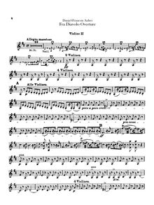 Partition violons II, Fra Diavolo, ou L hôtellerie de Terracine
