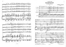 Partition complète et parties, Piano quintette, Op.41