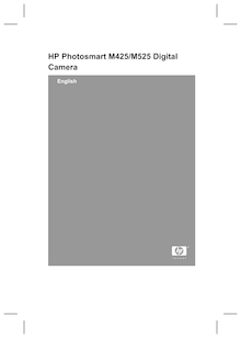 Notice Appareil Photo numériques HP  Photosmart M425