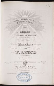 Partition Der Leyermann (S.561/8), Täuschung (S.561/9), Collection of Liszt editions, Volume 1