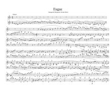 Partition Fugue pour Piano, Fugue pour Piano, D minor, Belew-Sakaguchi, Benjamin-Akeala