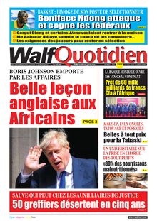 Walf Quotidien n°9085 - Du 8 au 11 juillet 2022