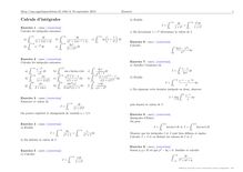 Sujet : Analyse, Intégration sur un intervalle quelconque, Calculs d intégrales