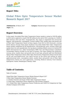 Global Fibre Optic Temperature Sensor Market Research Report 2017 