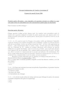 Concepts fondamentaux de l analyse économique 2006 Formation Initiale et Continue IEP Paris - Sciences Po Paris