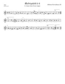 Partition ténor viole de gambe 1, aigu clef, Madrigaletti, Ferrabosco Jr., Alfonso par Alfonso Ferrabosco Jr.