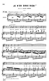 Partition complète (G Major: haut voix et piano), La jolie fille de Perth