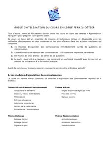 Guide Utilisation Cours en Ligne Formap