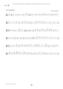 Partition Alto en C3 clef, Newe ausserlesene Paduanen, Galliarden, Cantzonen, Allmand und Couranten