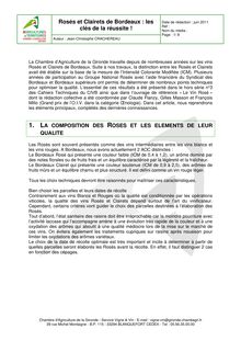 Rosés et Clairets de Bordeaux : les clés de la réussite ! - JC ...