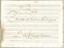 Partition , Concerto en G major (#139), 7 concerts, Valentini, Giuseppe