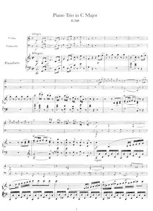 Partition complète (alternate scan), Piano Trio, C major