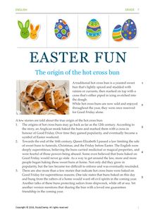 Grade 7 English Comprehension & Language: Easter