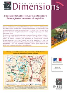 L’ouest de la Saône-et-Loire : un territoire hétérogène et des atouts à exploiter