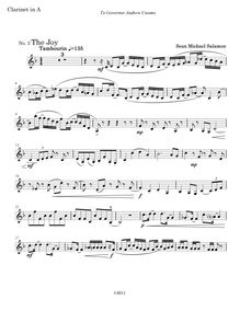 Partition Alternate , partie pour clarinette en A (No. 3 seulement), June Dances