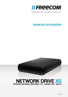 Notice Disque dur externe Freecom  Network Drive XS