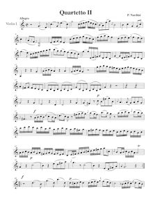 Partition violon 1 , partie, corde quatuor Gmaj, Nardini, Pietro