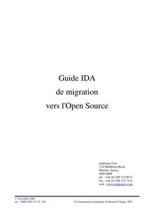 Guide IDA de migration vers l'Open Source