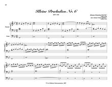Partition Prelude et Fugue en G minor, BWV 558, 8 Short préludes et Fugues