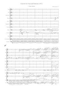 Partition Complete Orchestral score, Concerto pour viole de gambe et petit orchestre