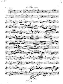Partition de violon, clarinette Concerto, A major, Mozart, Wolfgang Amadeus