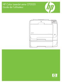 Notice Imprimantes HP  Color LaserJet CP2020