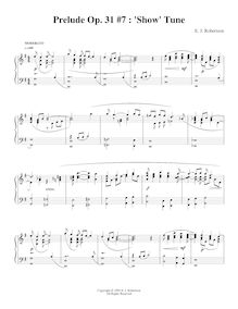 Partition No.7, 9 préludes, Op.31, Robertson, Ernest John