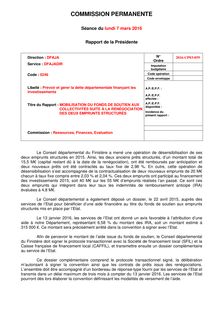 CP 2016 03 • Emprunts toxiques 2006-2028 notés 3E • Département du Finistère