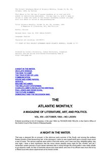 The Atlantic Monthly, Volume 14, No. 84, October, 1864