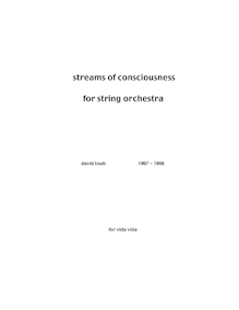 Partition compléte, streams of consciousness, Toub, David