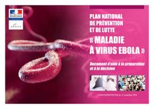 Plan national de prévention et de lutte contre le virus Ebola