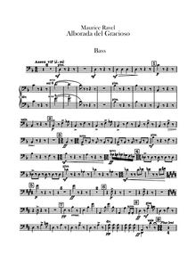 Partition Basses, Miroirs, Ravel, Maurice