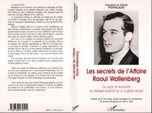 Les Secrets de l affaire Raoul Wallenberg