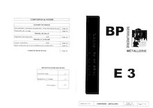 Travaux spécifiques : organisation de travaux liées à la maintenance ou la réparation d ouvrages 2003 BP - Serrurerie-métallerie