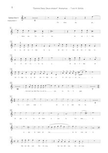 Partition chœur 3: Soprano, Domine deus, Deus virtutum, D dorian