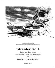 Partition Trio #1, 2 Kanons und Fuges, A major, F major, Steinkauler, Walter
