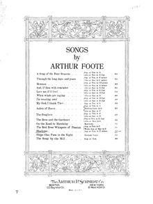 Partition complète, Shadows, E minor, Foote, Arthur
