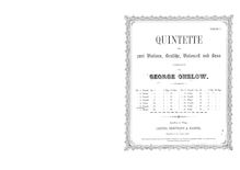 Partition parties complètes, corde quintette No.6, Op.19, Onslow, Georges