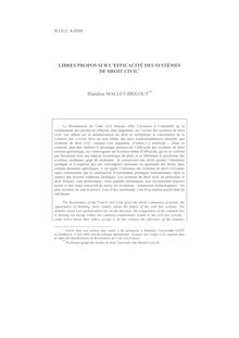 Libres propos sur l’efficacité des systèmes de droit civil - article ; n°4 ; vol.56, pg 865-888