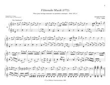 Partition No.4 en C major,  Der Dudelsack , pièces pour mécanique orgue