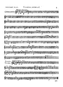 Partition trompette 1 (en C), violoncelle Concerto, Op.27, C major