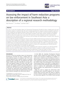 Assessing the impact of harm reduction programs on law enforcement in Southeast Asia: a description of a regional research methodology
