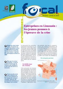 Entreprises en Limousin : les jeunes pousses à l épreuve de la crise