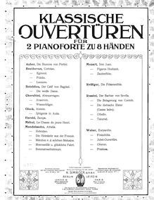 Partition Piano 1, Euryanthe, Grosse heroisch-romantische Oper in drei Akten