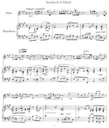 Partition violon Sonata en A Major, HWV 361, sonates pour an Accompanied Solo Instrument