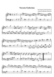 Partition Toccata No.21, Toccatas pour clavecin, Seixas, Carlos