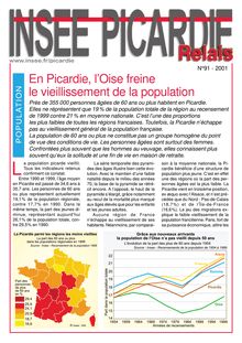 En Picardie, l Oise freine le vieillissement de la population